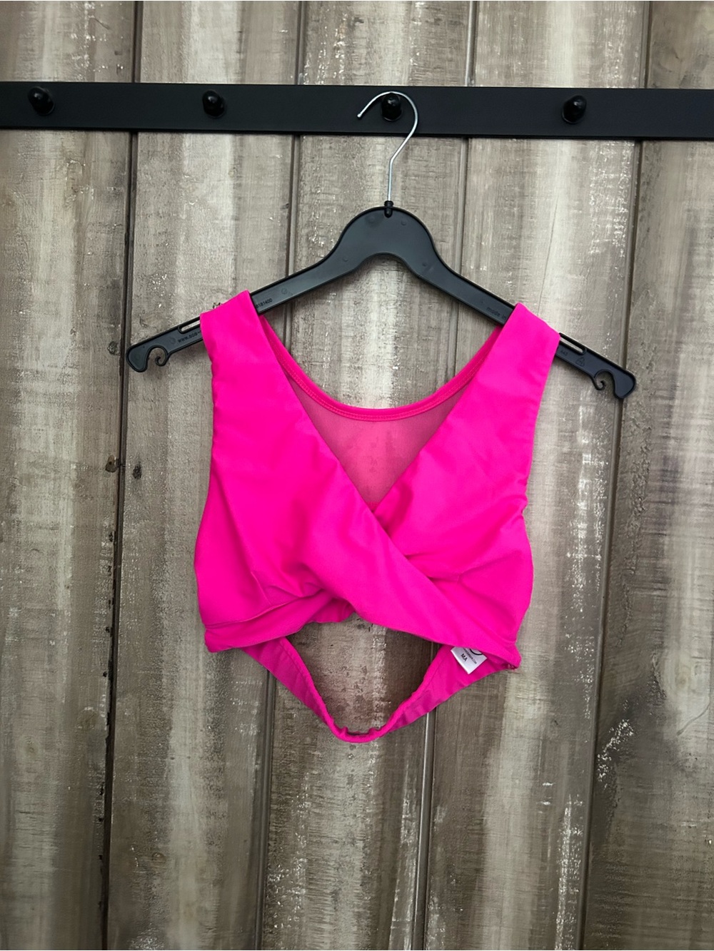 Five Dancewear hot pink bra top, Mature Adult.
